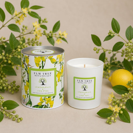 Lemongrass & Lime Peel Medium Candle with tin